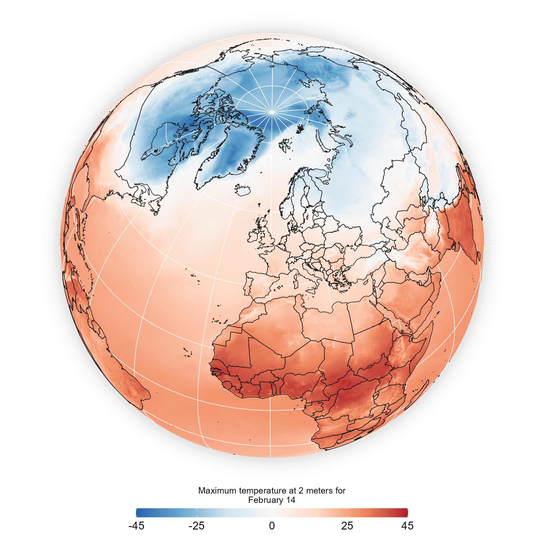 Part II. Orthographic map